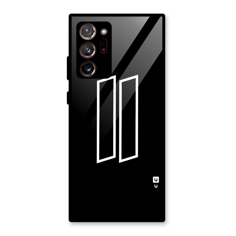 Minimal Slant Rectangles Glass Back Case for Galaxy Note 20 Ultra