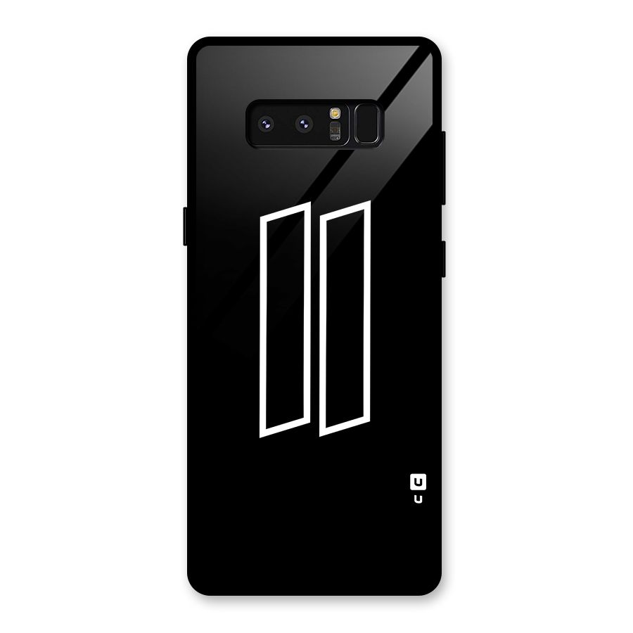Minimal Slant Rectangles Glass Back Case for Galaxy Note 8