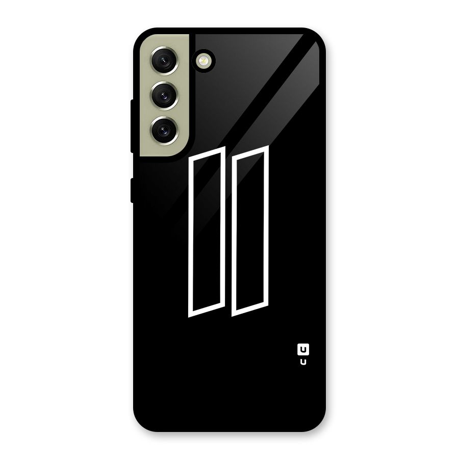Minimal Slant Rectangles Glass Back Case for Galaxy S21 FE 5G