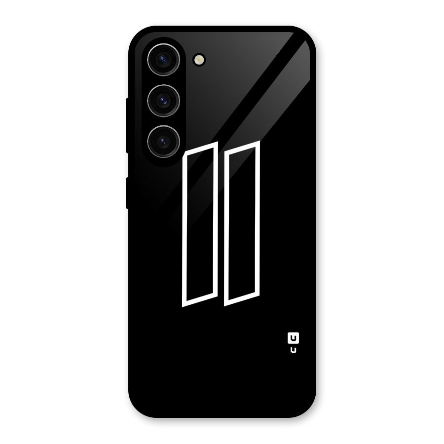 Minimal Slant Rectangles Glass Back Case for Galaxy S23