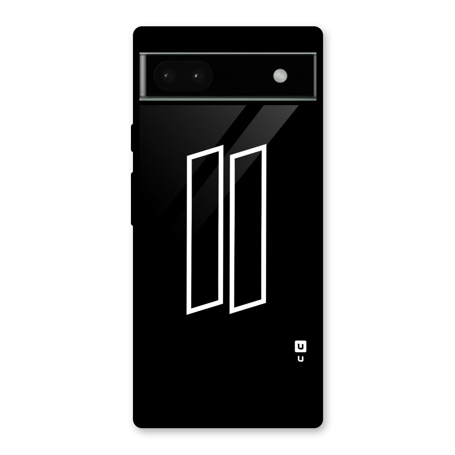 Minimal Slant Rectangles Glass Back Case for Google Pixel 6a