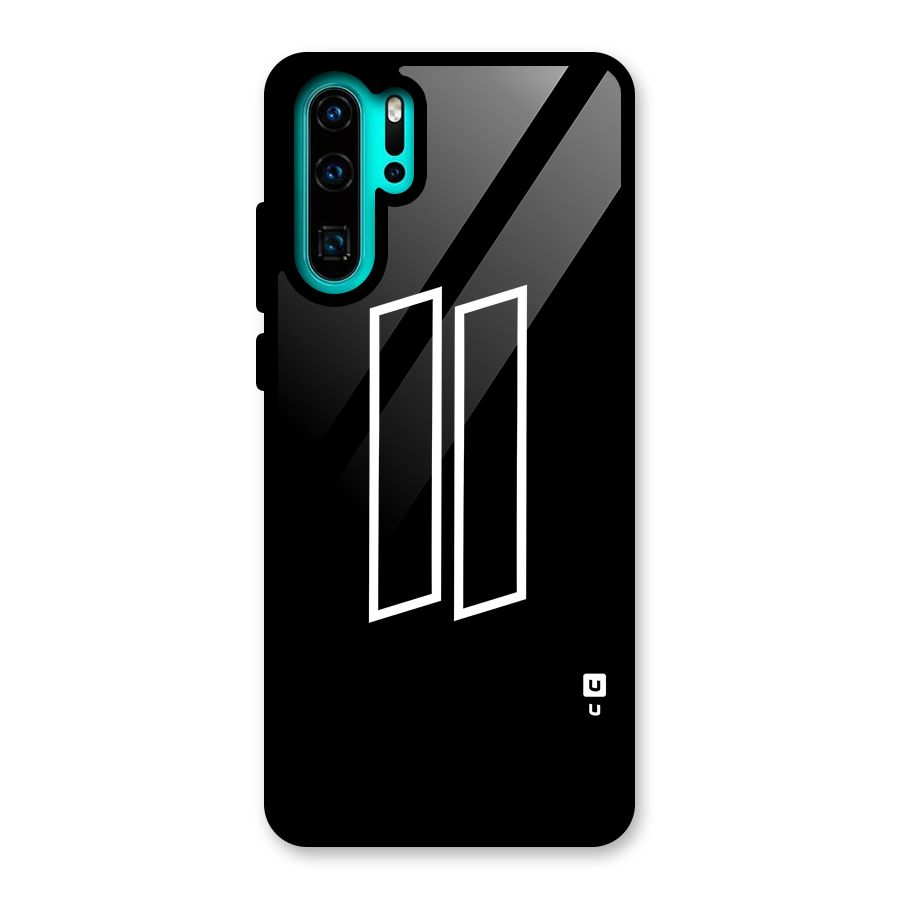Minimal Slant Rectangles Glass Back Case for Huawei P30 Pro
