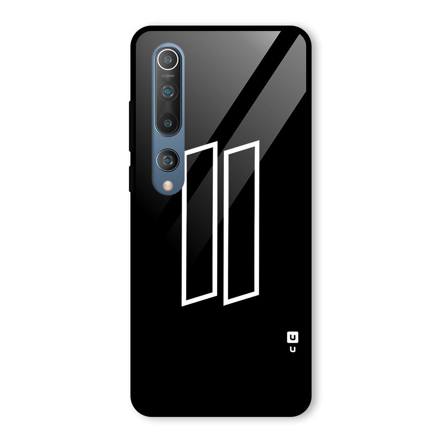 Minimal Slant Rectangles Glass Back Case for Mi 10