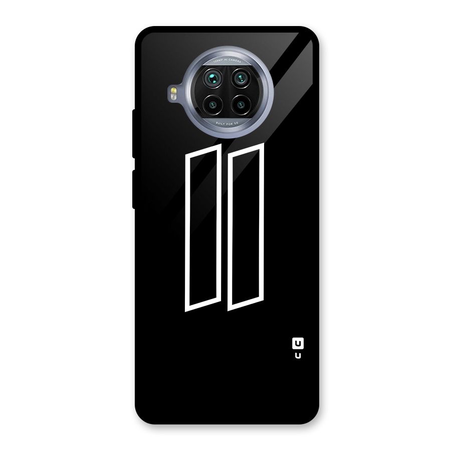 Minimal Slant Rectangles Glass Back Case for Mi 10i