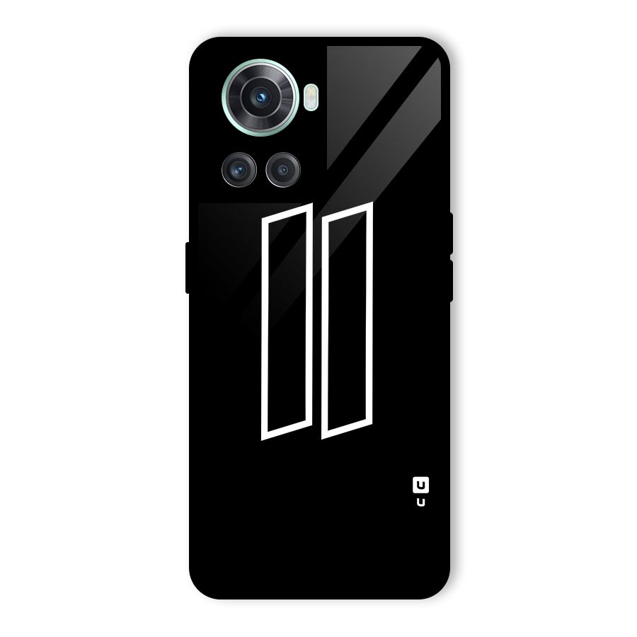 Minimal Slant Rectangles Glass Back Case for OnePlus 10R