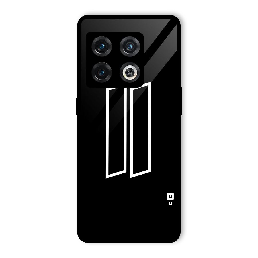 Minimal Slant Rectangles Glass Back Case for OnePlus 10 Pro 5G