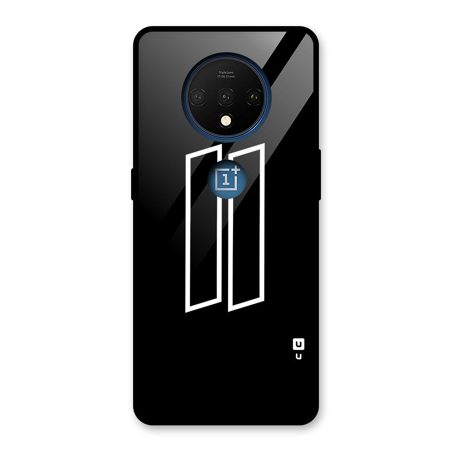 Minimal Slant Rectangles Glass Back Case for OnePlus 7T