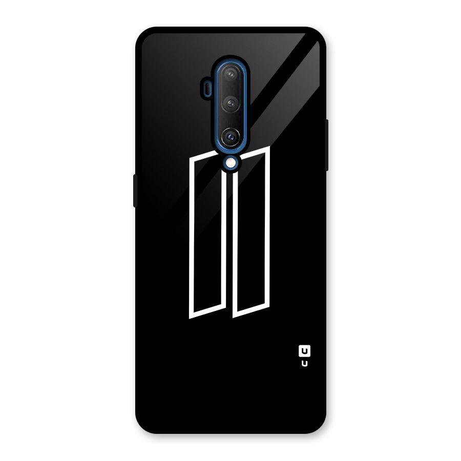 Minimal Slant Rectangles Glass Back Case for OnePlus 7T Pro