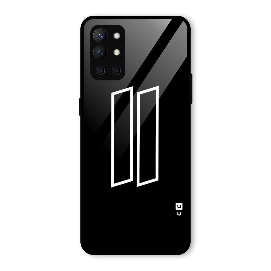 Minimal Slant Rectangles Glass Back Case for OnePlus 9R