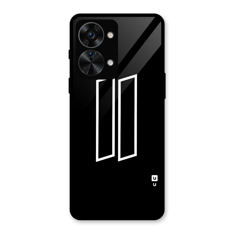 Minimal Slant Rectangles Glass Back Case for OnePlus Nord 2T