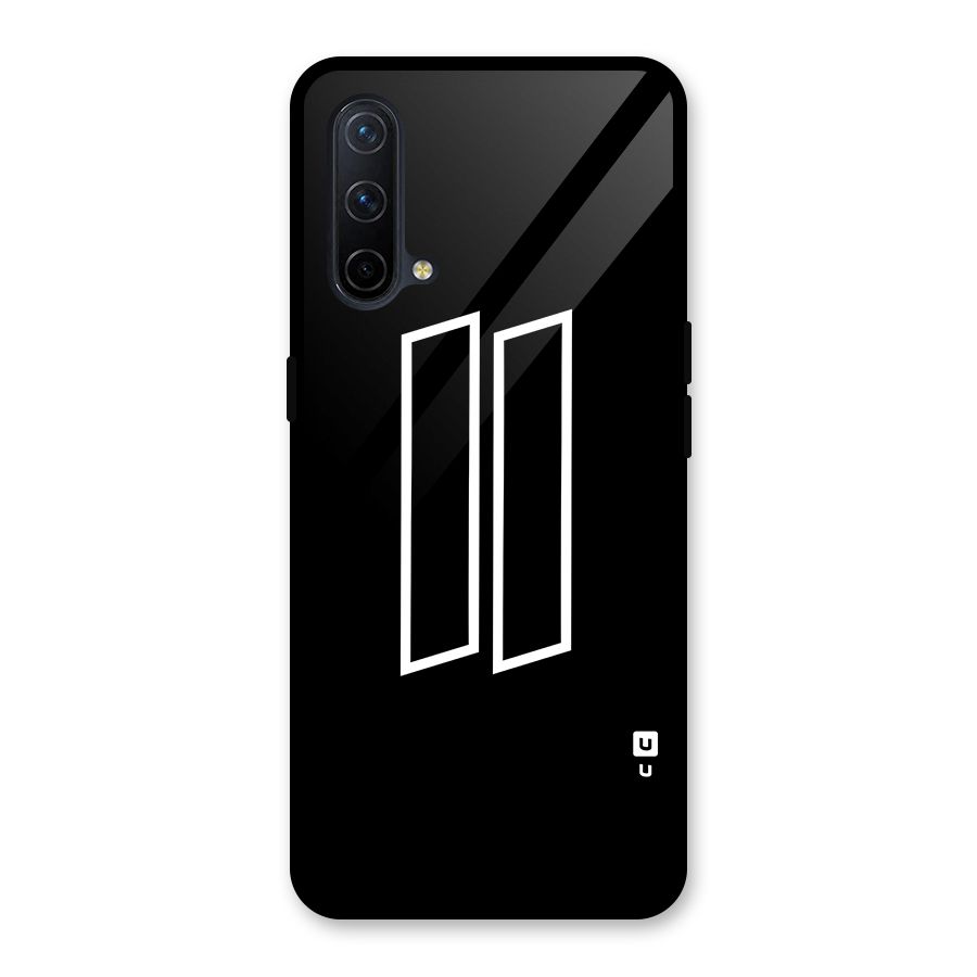 Minimal Slant Rectangles Glass Back Case for OnePlus Nord CE 5G