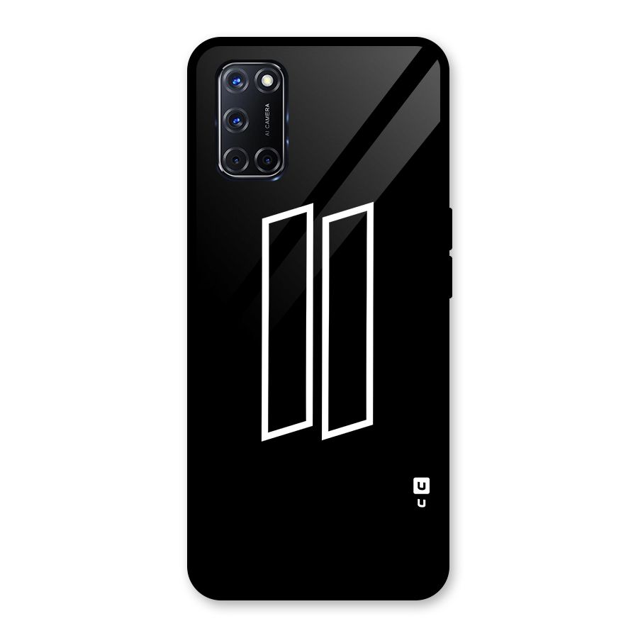 Minimal Slant Rectangles Glass Back Case for Oppo A52