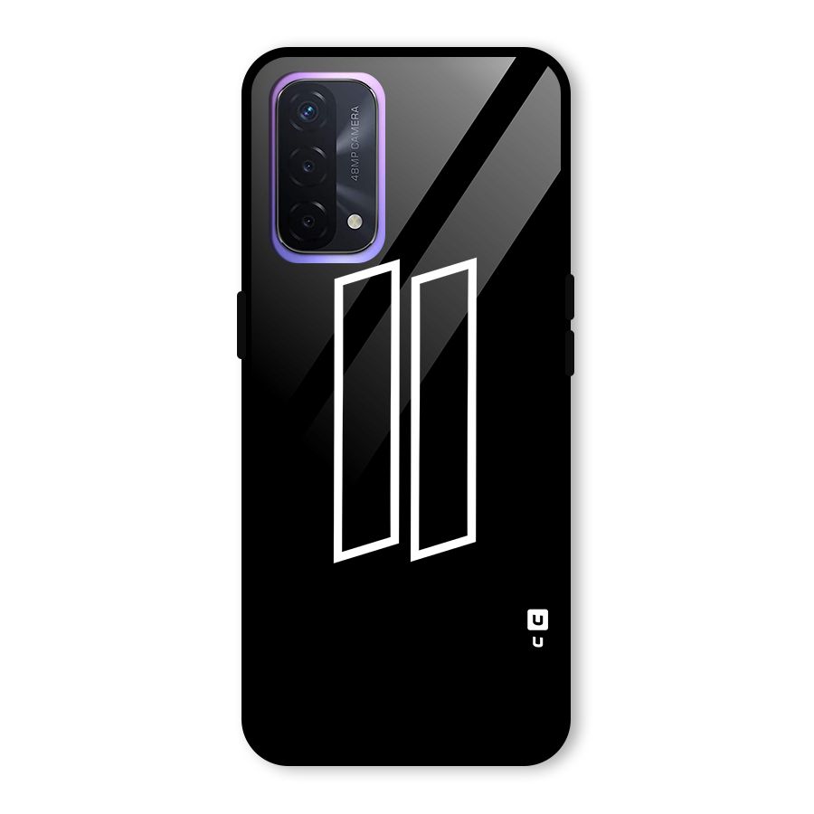 Minimal Slant Rectangles Glass Back Case for Oppo A74 5G