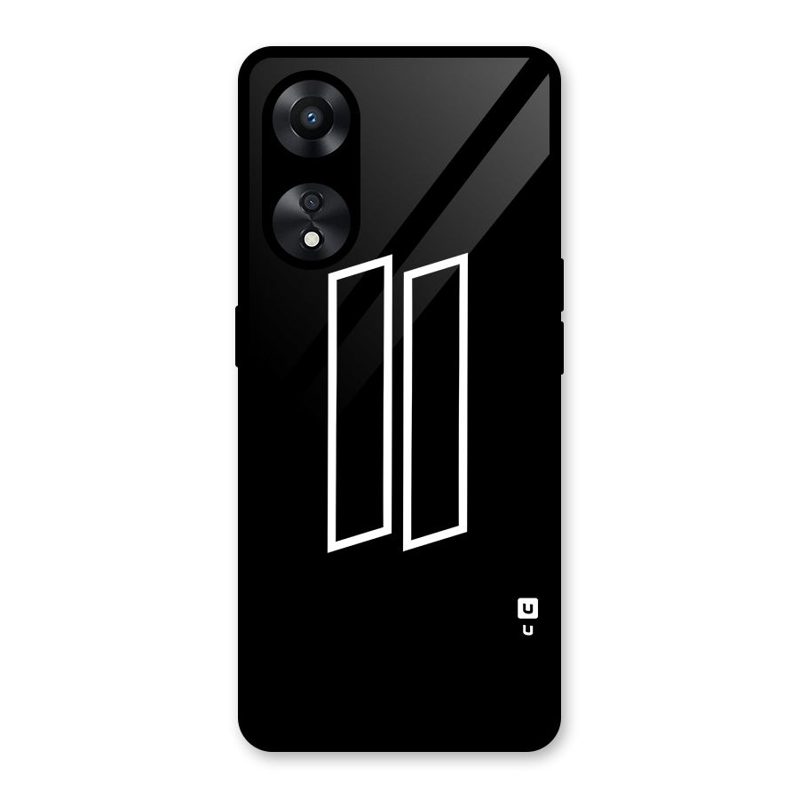 Minimal Slant Rectangles Glass Back Case for Oppo A78