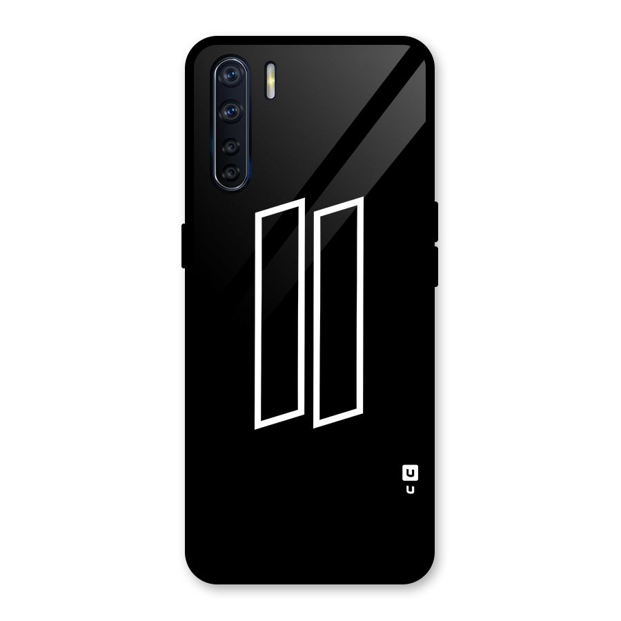 Minimal Slant Rectangles Glass Back Case for Oppo F15