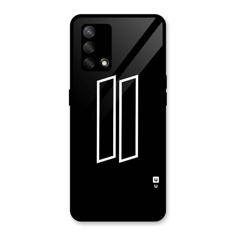 Minimal Slant Rectangles Glass Back Case for Oppo F19