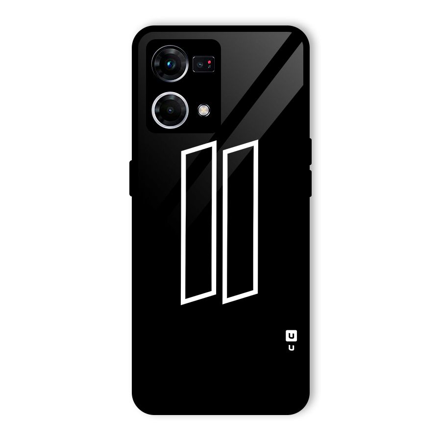 Minimal Slant Rectangles Glass Back Case for Oppo F21 Pro 5G
