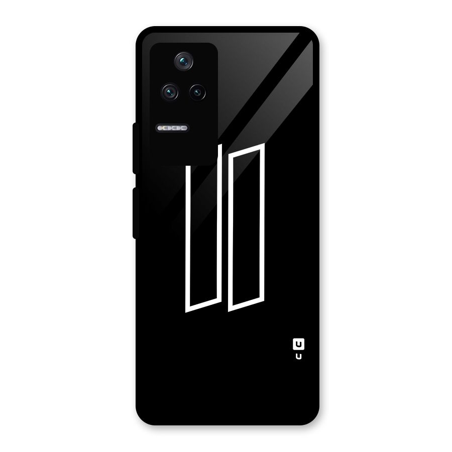 Minimal Slant Rectangles Glass Back Case for Poco F4 5G