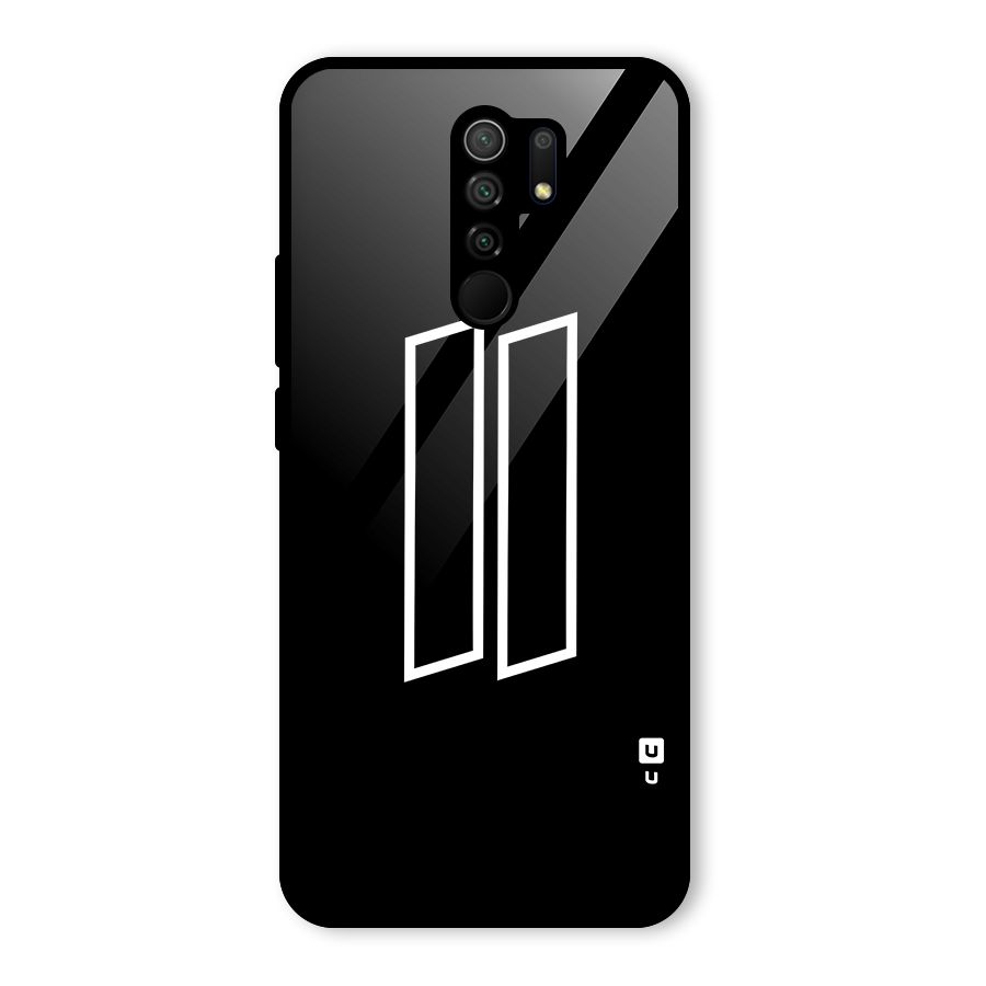 Minimal Slant Rectangles Glass Back Case for Poco M2