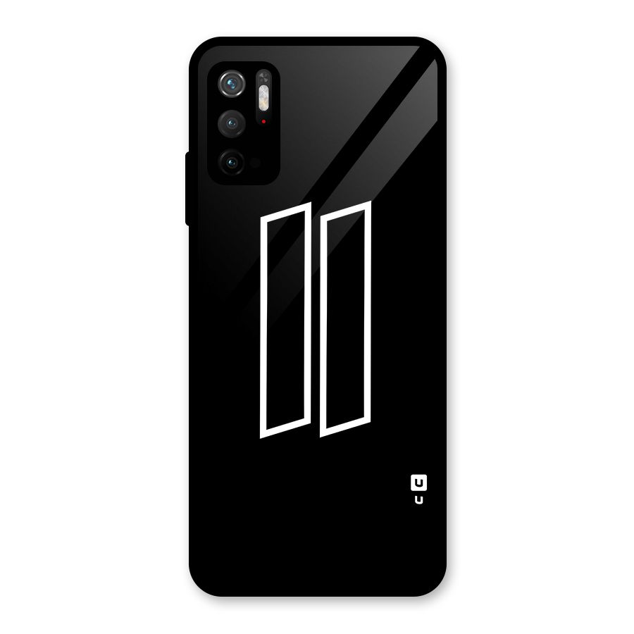 Minimal Slant Rectangles Glass Back Case for Poco M3 Pro 5G