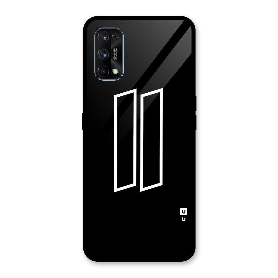 Minimal Slant Rectangles Glass Back Case for Realme 7 Pro