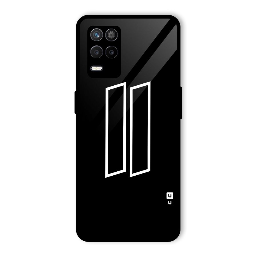 Minimal Slant Rectangles Glass Back Case for Realme 8 5G