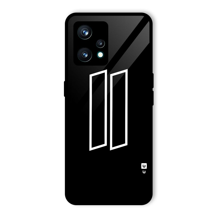 Minimal Slant Rectangles Glass Back Case for Realme 9 Pro Plus 5G