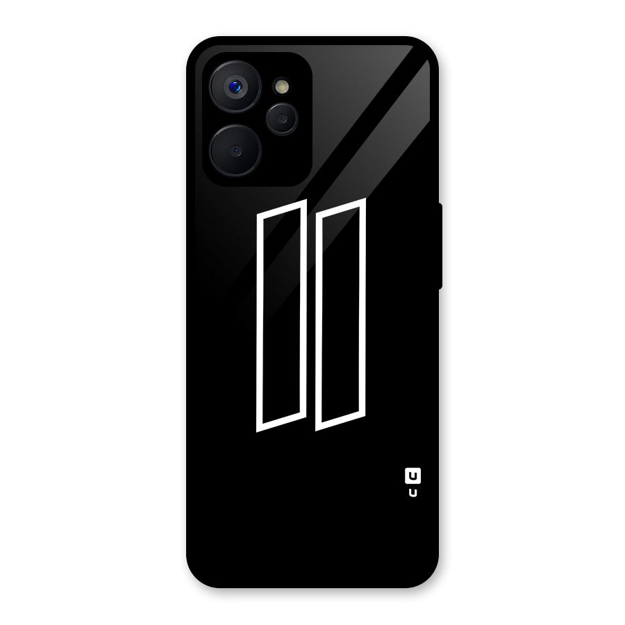 Minimal Slant Rectangles Glass Back Case for Realme 9i 5G
