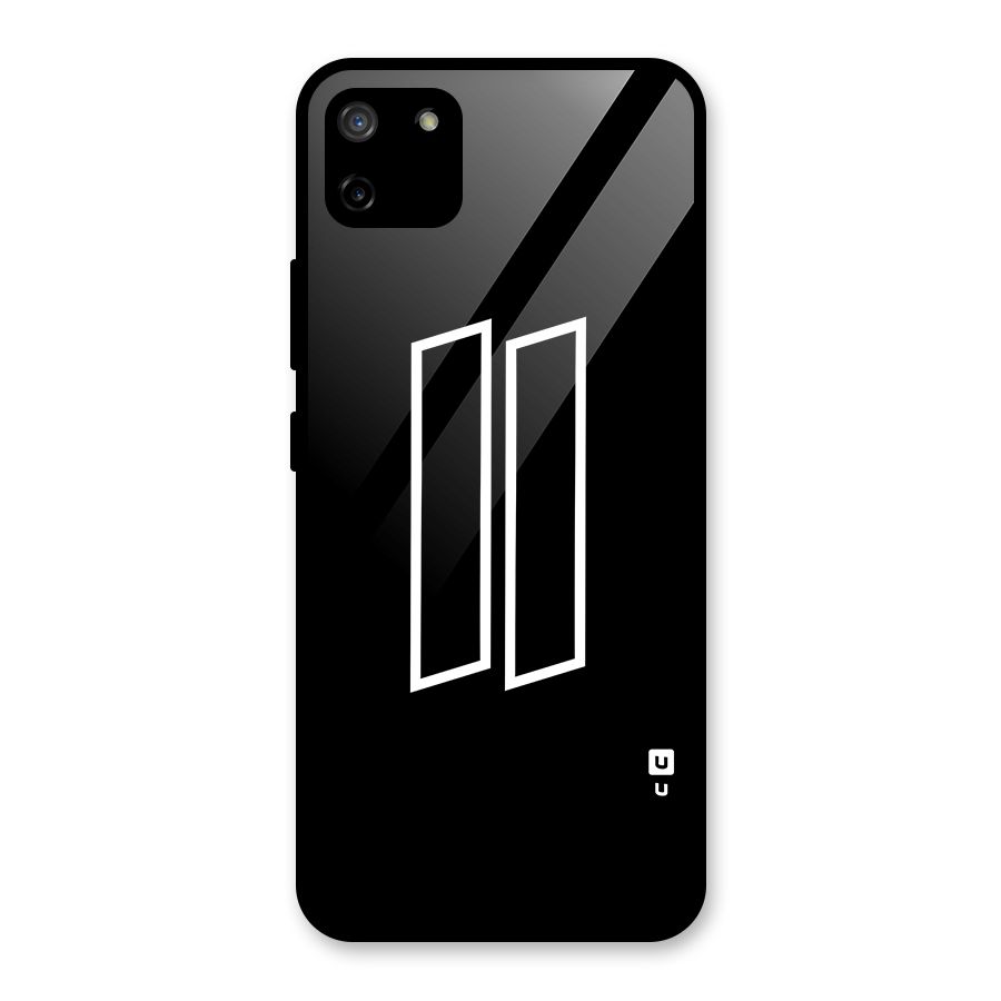 Minimal Slant Rectangles Glass Back Case for Realme C11