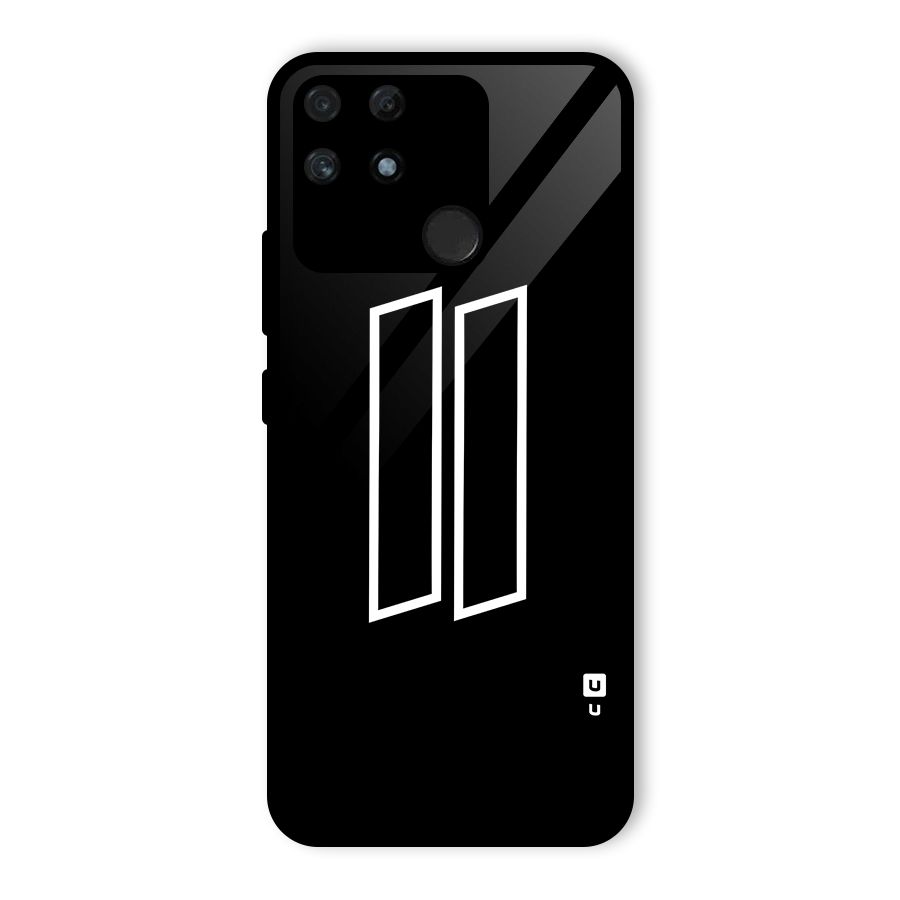 Minimal Slant Rectangles Glass Back Case for Realme Narzo 50A
