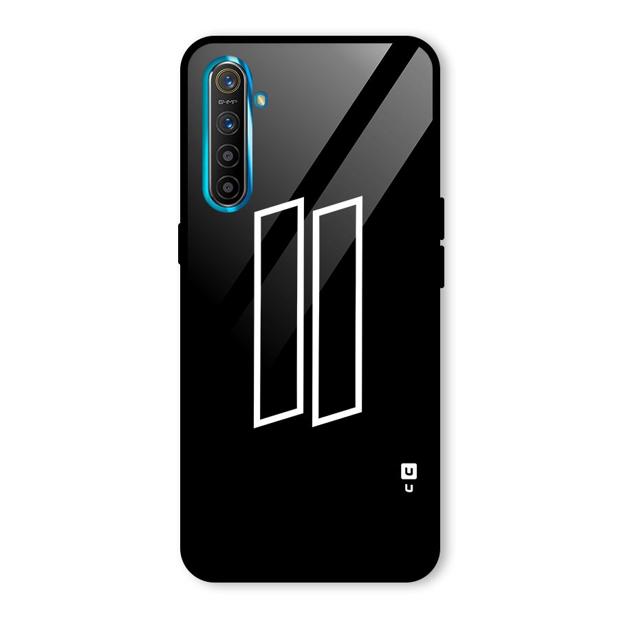 Minimal Slant Rectangles Glass Back Case for Realme X2