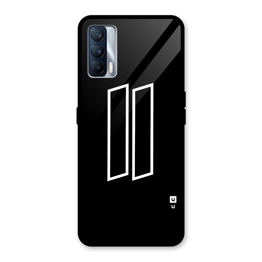 Minimal Slant Rectangles Glass Back Case for Realme X7
