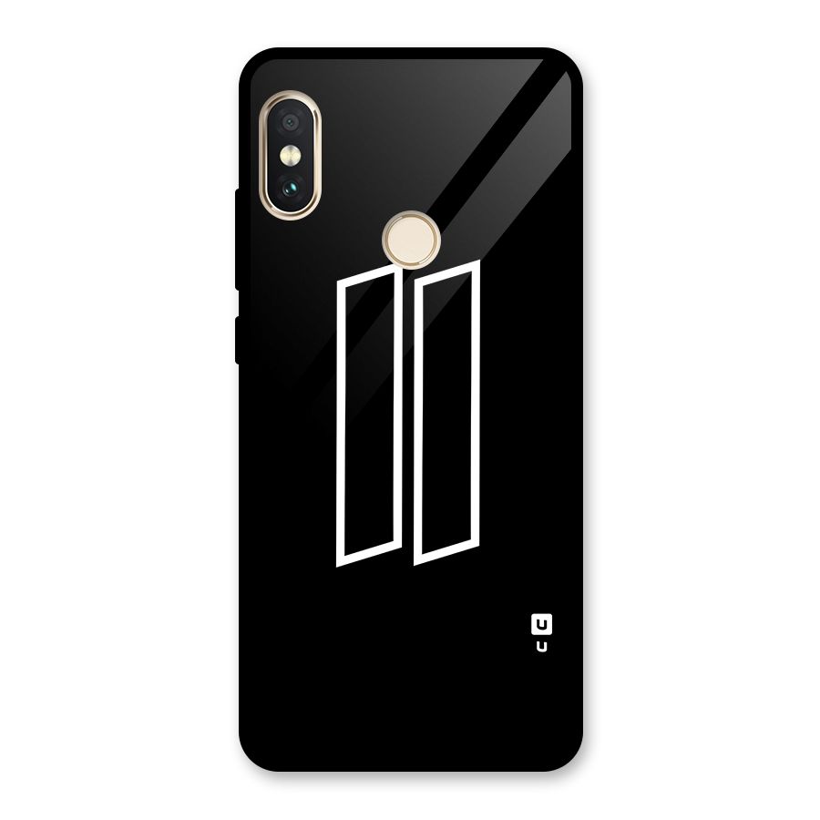 Minimal Slant Rectangles Glass Back Case for Redmi Note 5 Pro