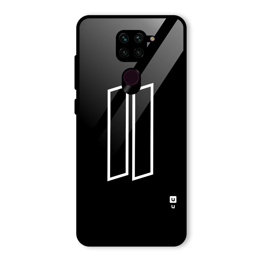 Minimal Slant Rectangles Glass Back Case for Redmi Note 9