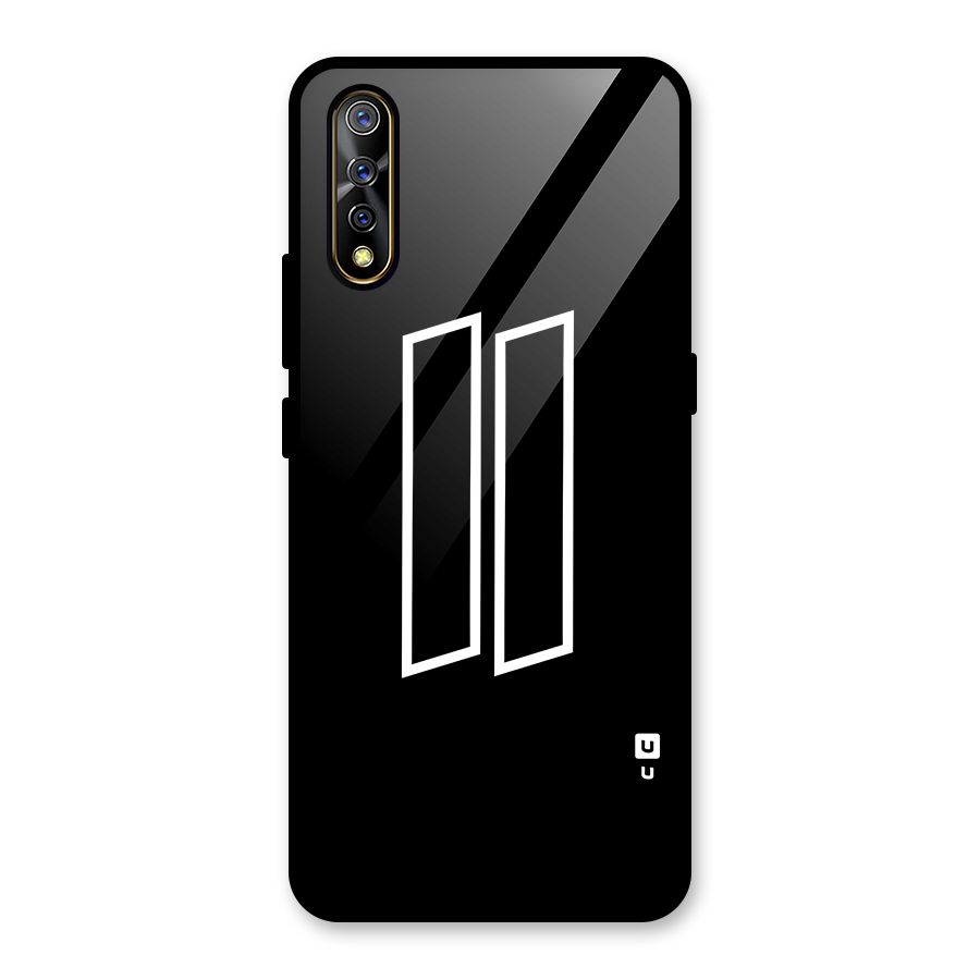 Minimal Slant Rectangles Glass Back Case for Vivo S1