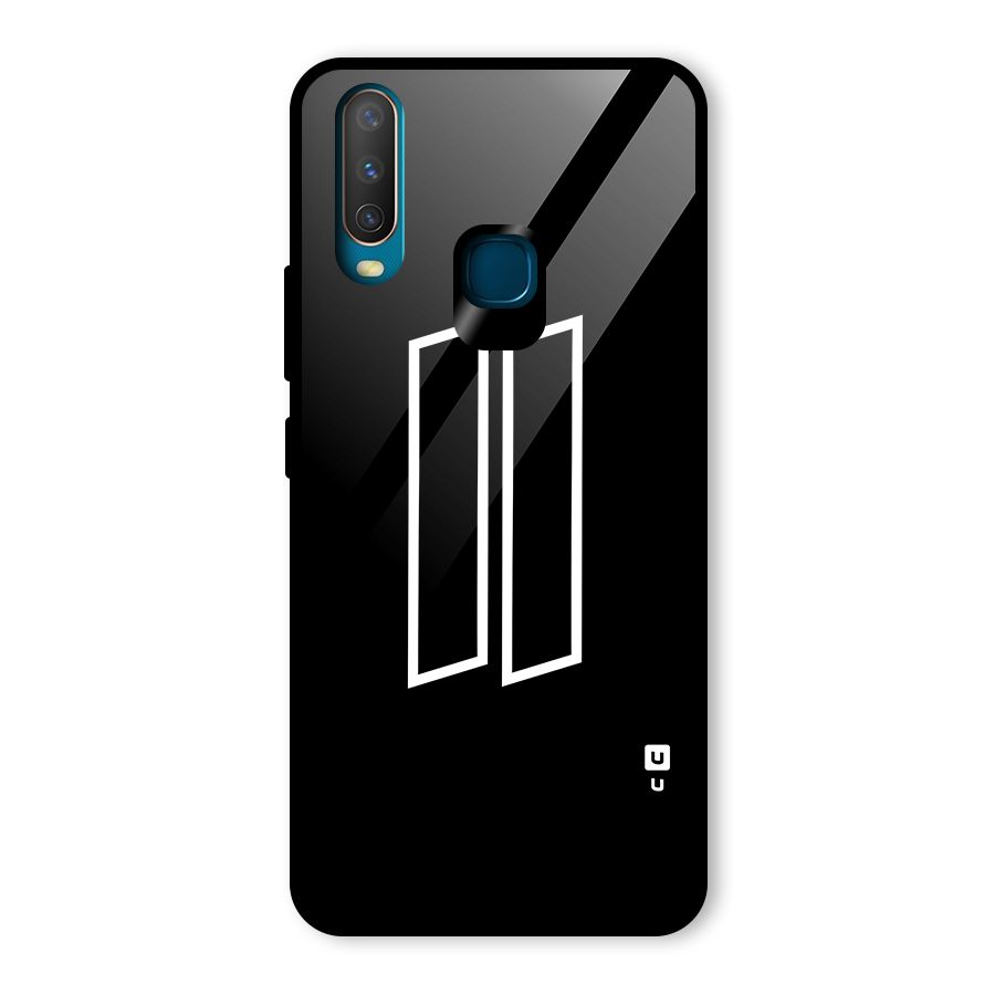 Minimal Slant Rectangles Glass Back Case for Vivo U10