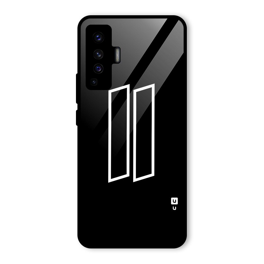 Minimal Slant Rectangles Glass Back Case for Vivo X50