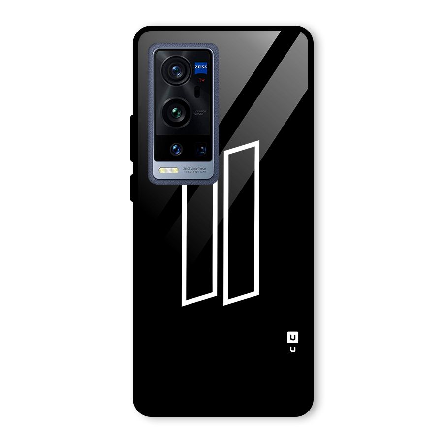 Minimal Slant Rectangles Glass Back Case for Vivo X60 Pro Plus