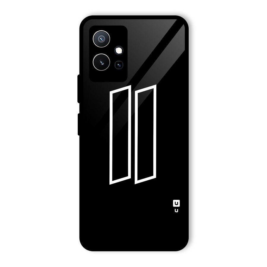 Minimal Slant Rectangles Glass Back Case for Vivo Y75 5G