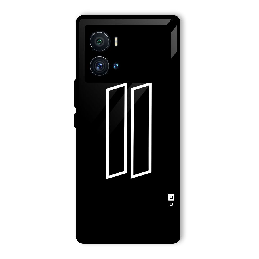 Minimal Slant Rectangles Glass Back Case for Vivo iQOO 9 Pro
