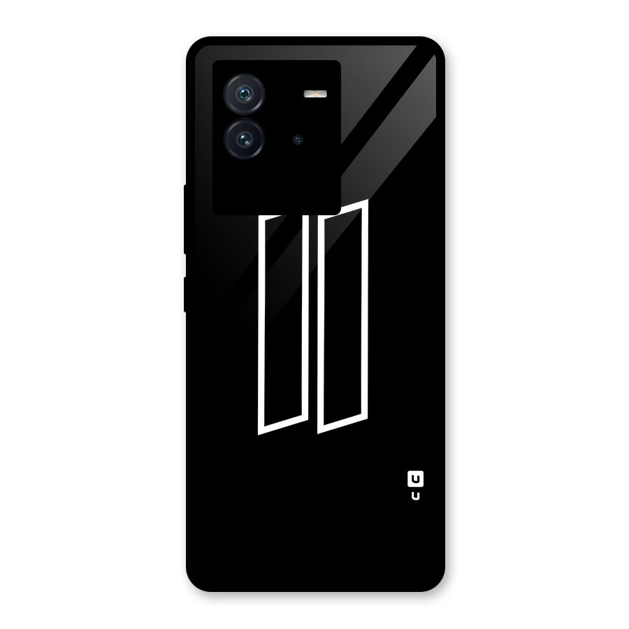 Minimal Slant Rectangles Glass Back Case for Vivo iQOO Neo 6 5G