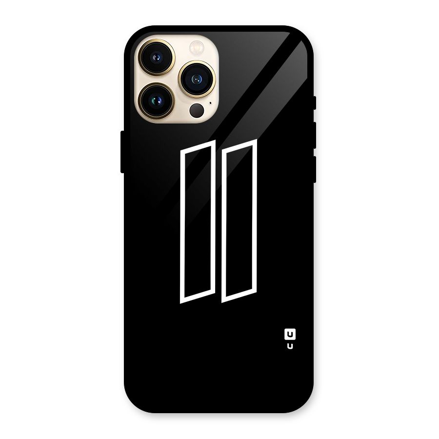 Minimal Slant Rectangles Glass Back Case for iPhone 13 Pro Max
