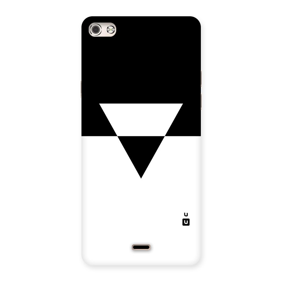 Minimal Triangle Back Case for Micromax Canvas Silver 5