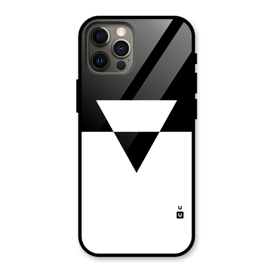 Minimal Triangle Glass Back Case for iPhone 12 Pro