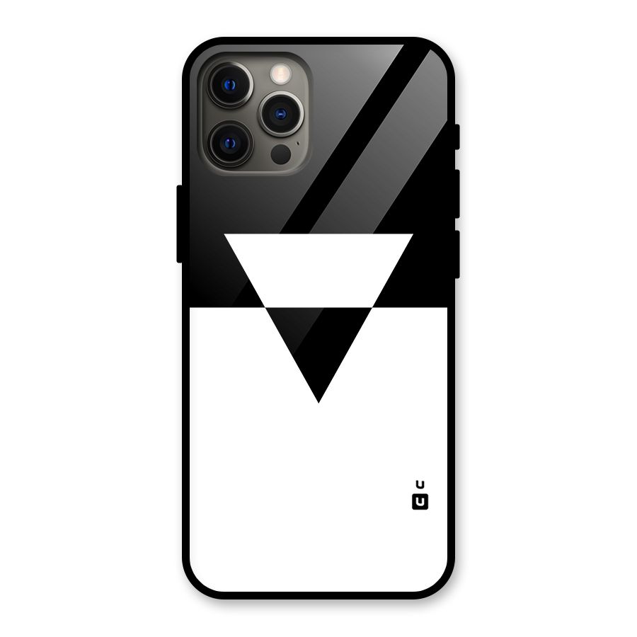 Minimal Triangle Glass Back Case for iPhone 12 Pro Max