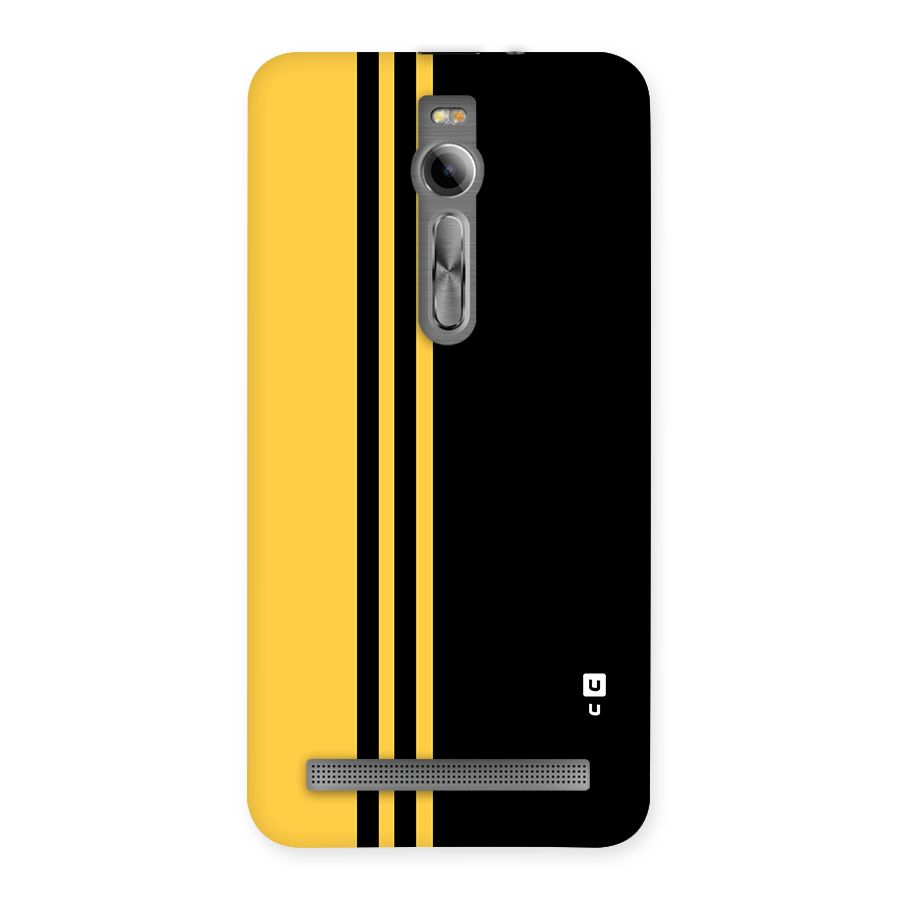 Minimal Yellow and Black Design Back Case for Asus Zenfone 2