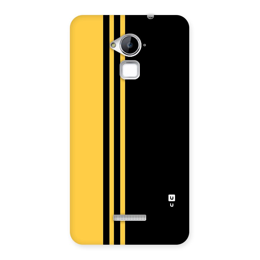 Minimal Yellow and Black Design Back Case for Coolpad Note 3