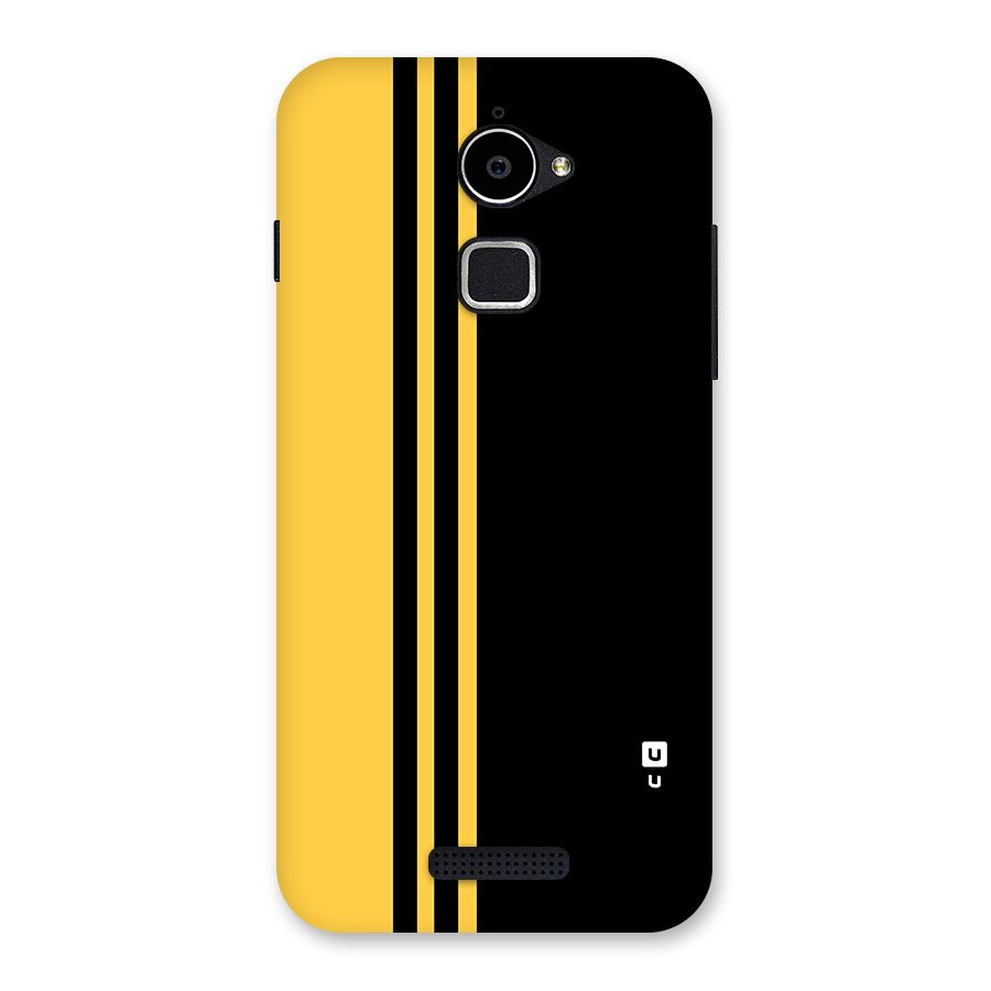 Minimal Yellow and Black Design Back Case for Coolpad Note 3 Lite