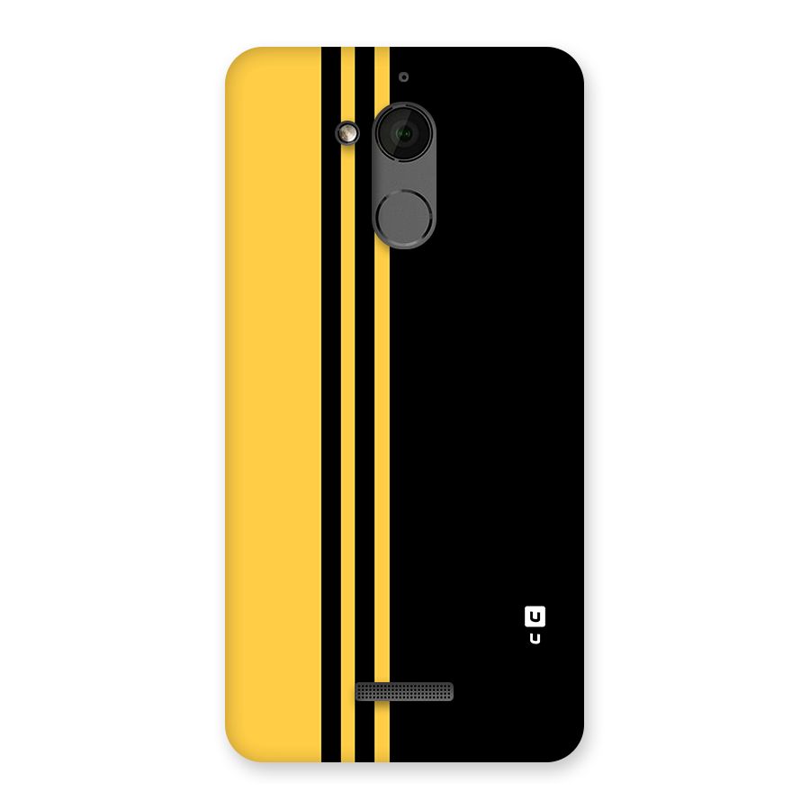 Minimal Yellow and Black Design Back Case for Coolpad Note 5