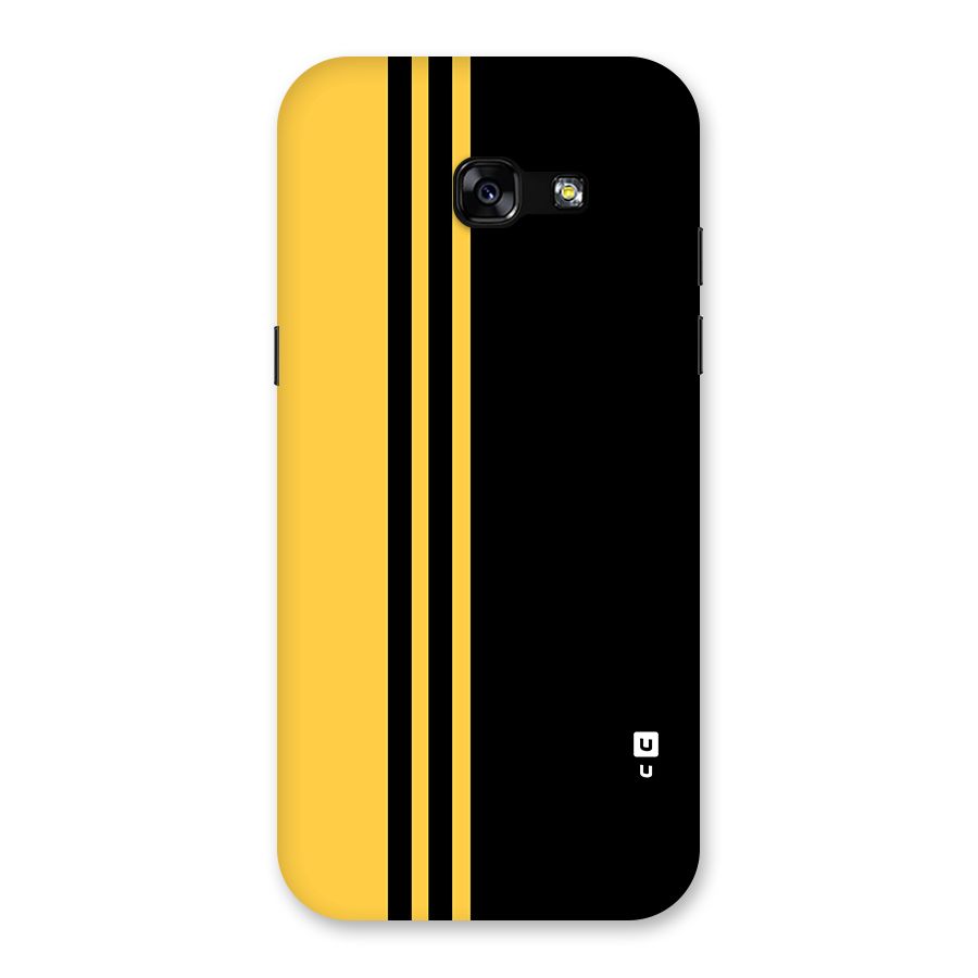 Minimal Yellow and Black Design Back Case for Galaxy A5 2017